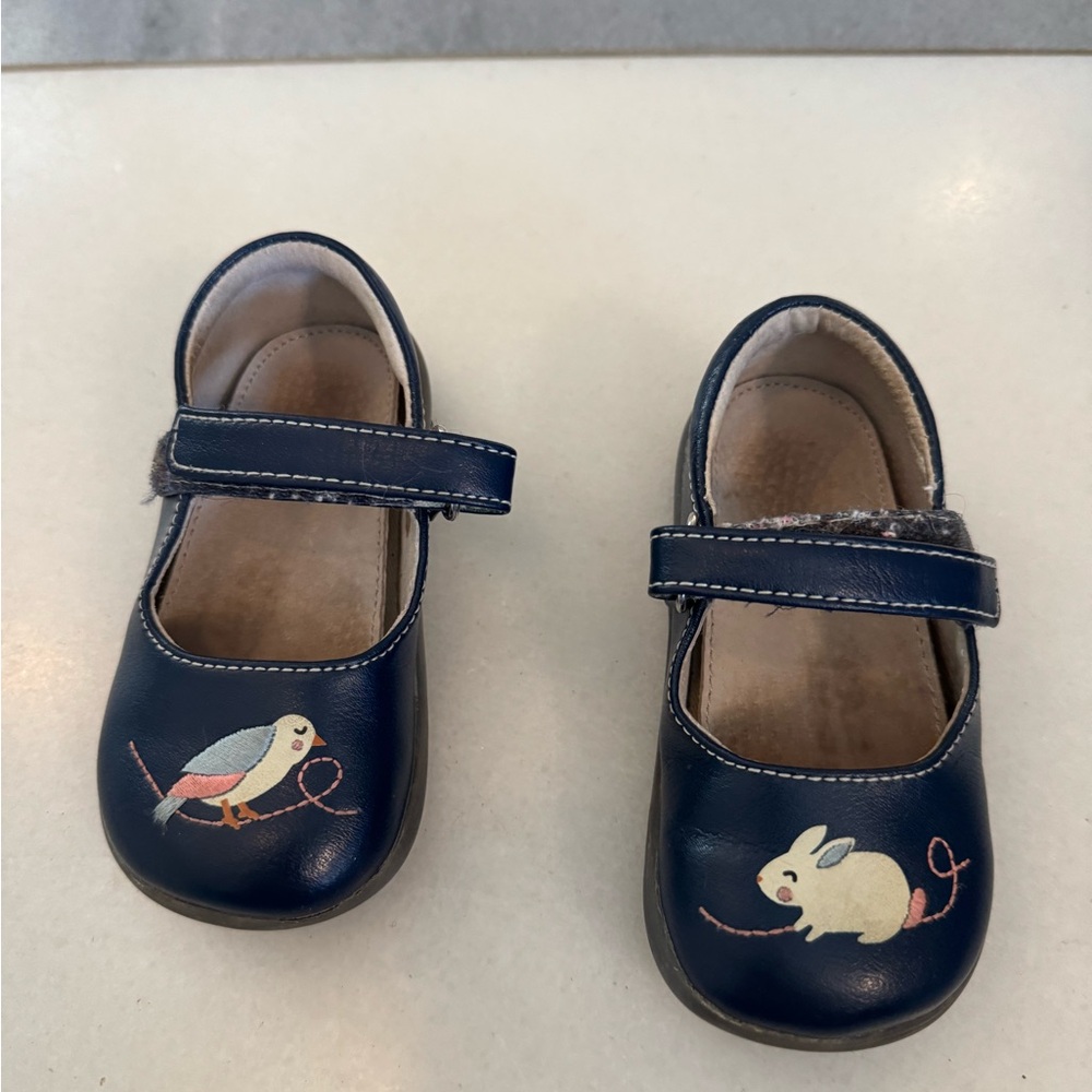 See Kai Run Navy Dress Shoes with Animal Design